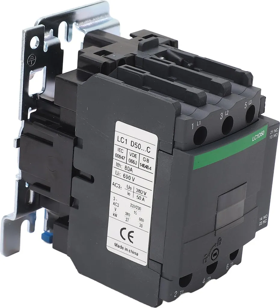 Contacteur de Puissance 50A pour Moteur et Système de Chauffage 380V AC
