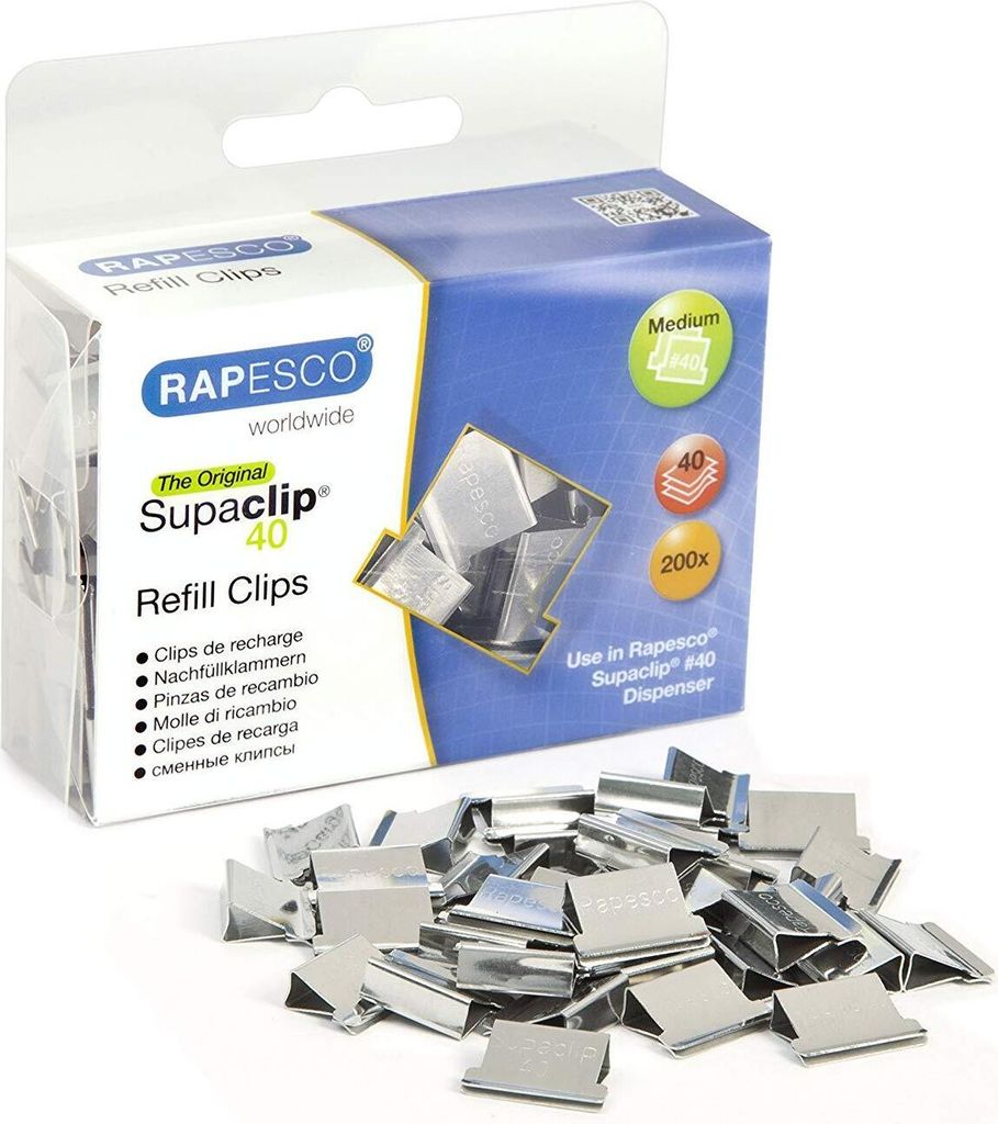 RAPESCO  CP20040S RAPESCO Dokumentenclips Supaclip 40, Obrázek produktu 