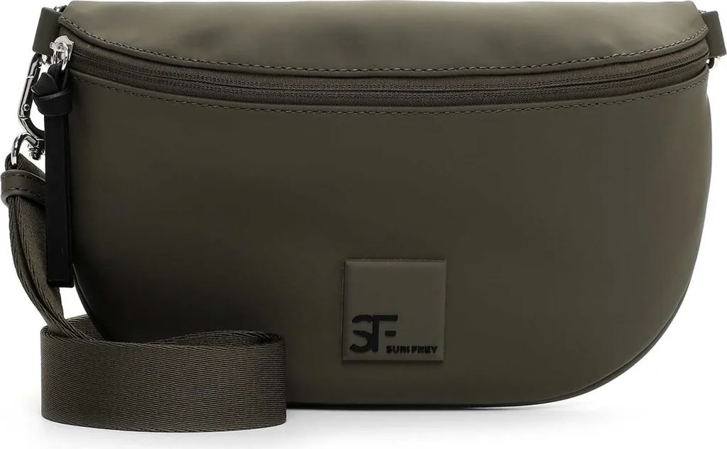Sac à épaule vert foncé brillant SURI FREY SFY Shiny avec sangle réglable