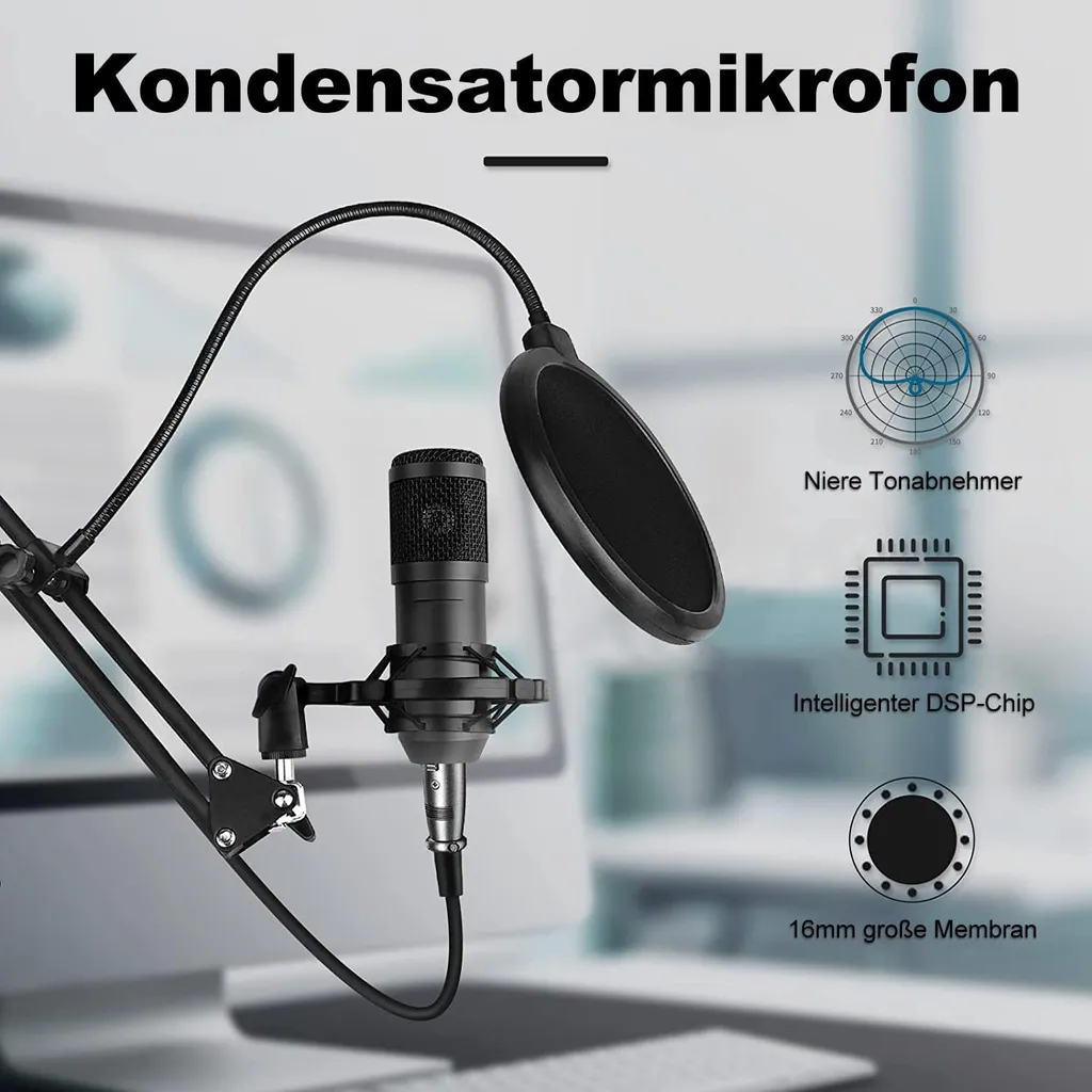 Pack Studio Podcast complet avec Console de Mixage et Micro de Streaming