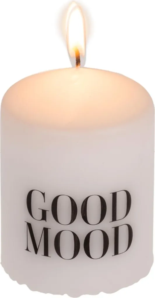 Bougie ronde Good Mood - Bougie parfumée artisanale et décorative 10cm