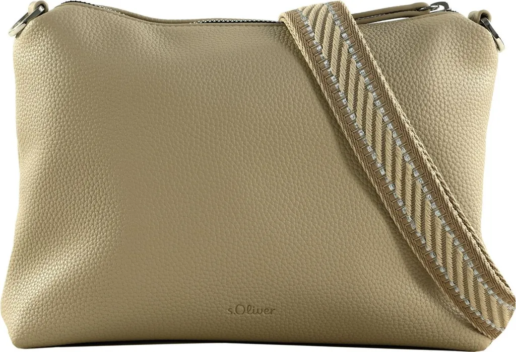 s.Oliver Borsa a Tracolla Light Brown Beige - Elegante Crossbody Donna