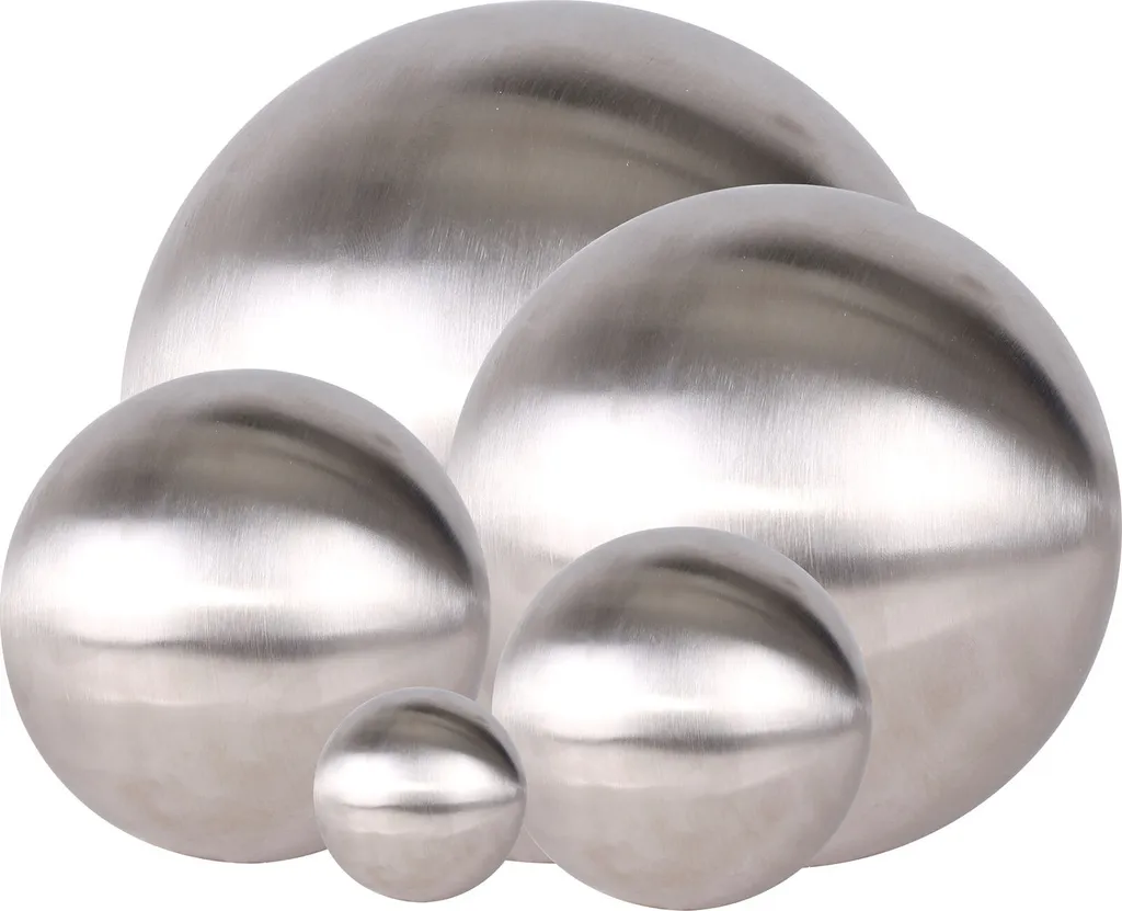 Déco durable sans entretien : Boules inox brossé mat - Trio 15/20/30 cm