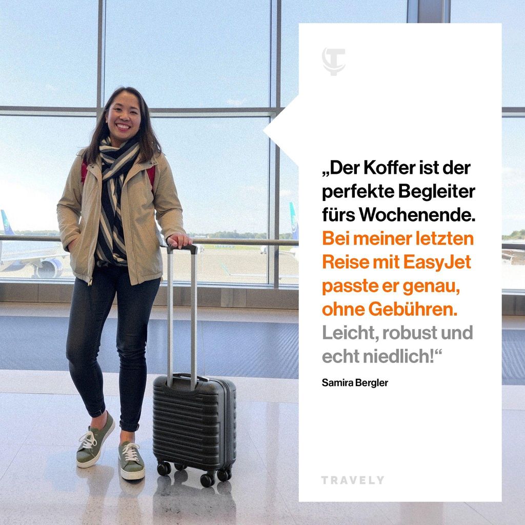 Travely Premium Handgepäck Koffer 45x36x20cm - passend für Produktbild 