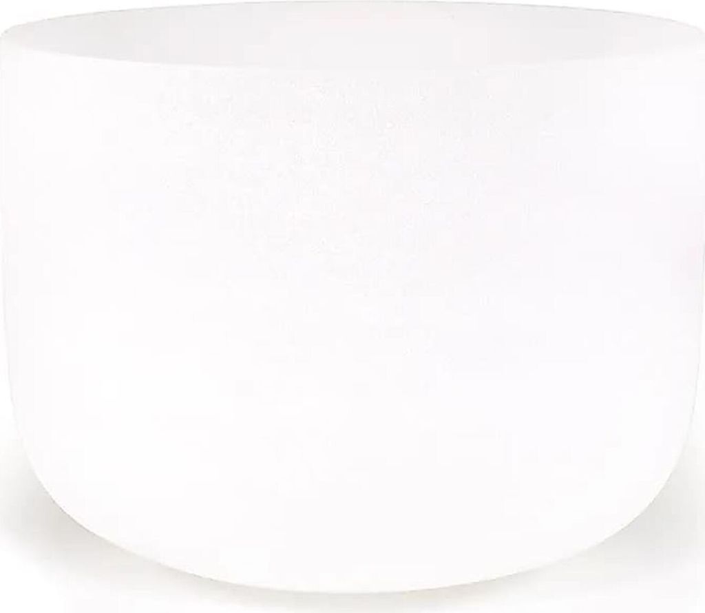 Klangschale Kristall D-Ton + Tasche 432 Hz -- 25 cm