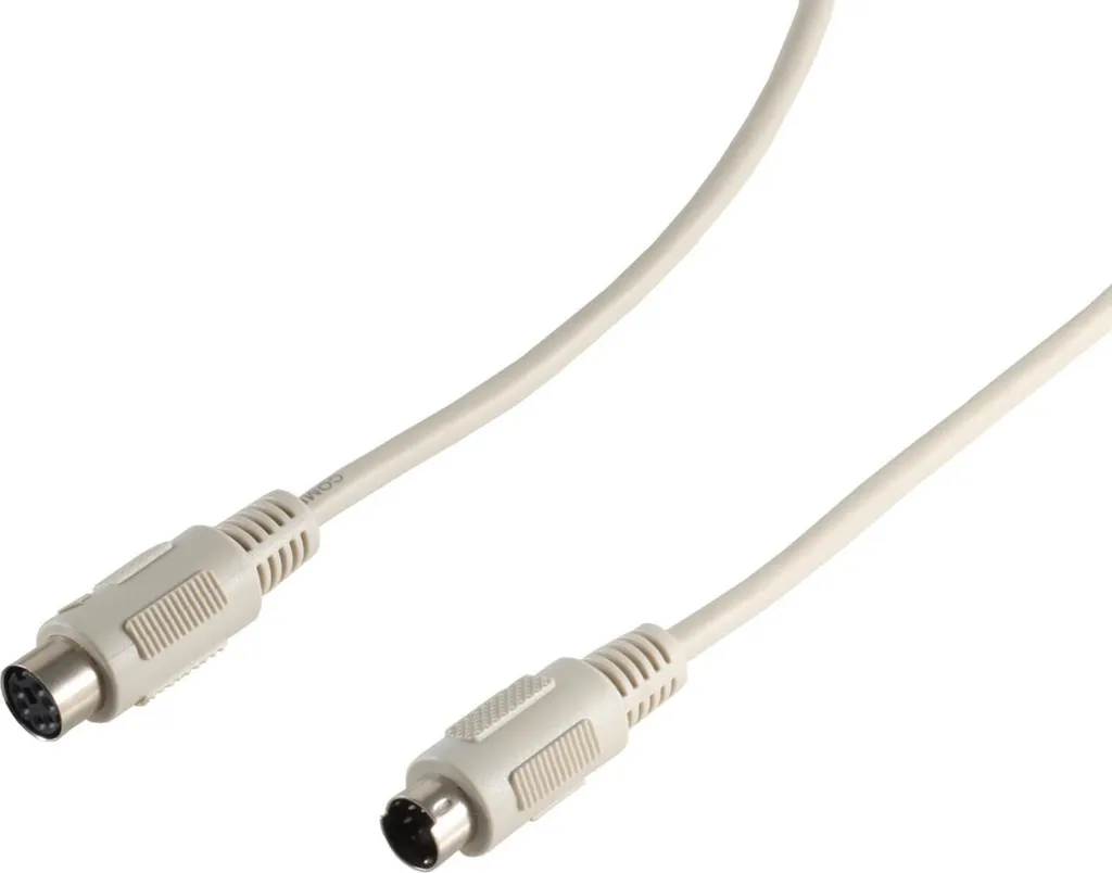 Rallonge PS2 6 pôles ShiverPeaks S/CONN mini-DIN mâle femelle de 3m