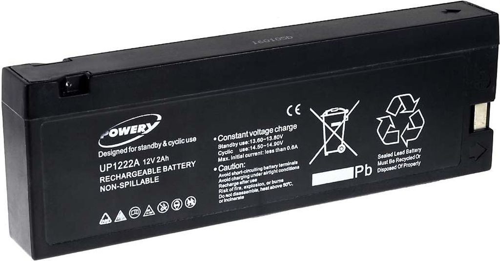 Powery Blei-Gel Akku für Panasonic Typ VW-VBM7E