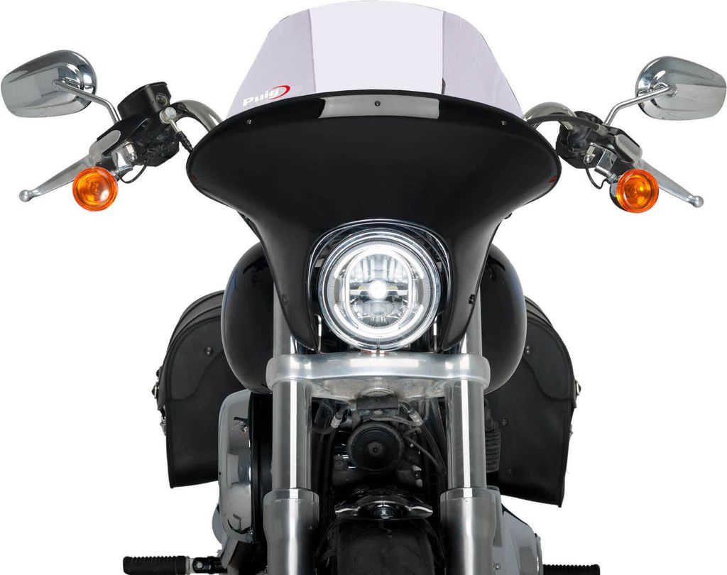 PUIG 21052W Touring Batwing SML passend fuer HARLEY DAVIDSON SOFTAIL LOW RIDER FXLR Transparent