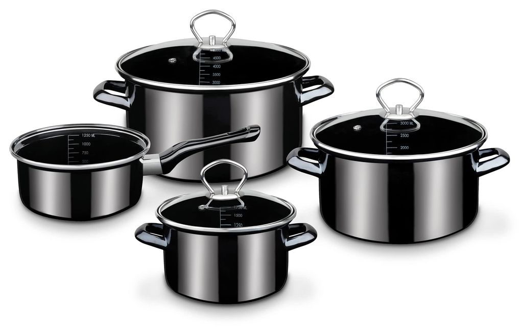 Conjunto de ollas GSW Kochtopf-Set Profi-Black-Star, de 4 Imagen del producto 