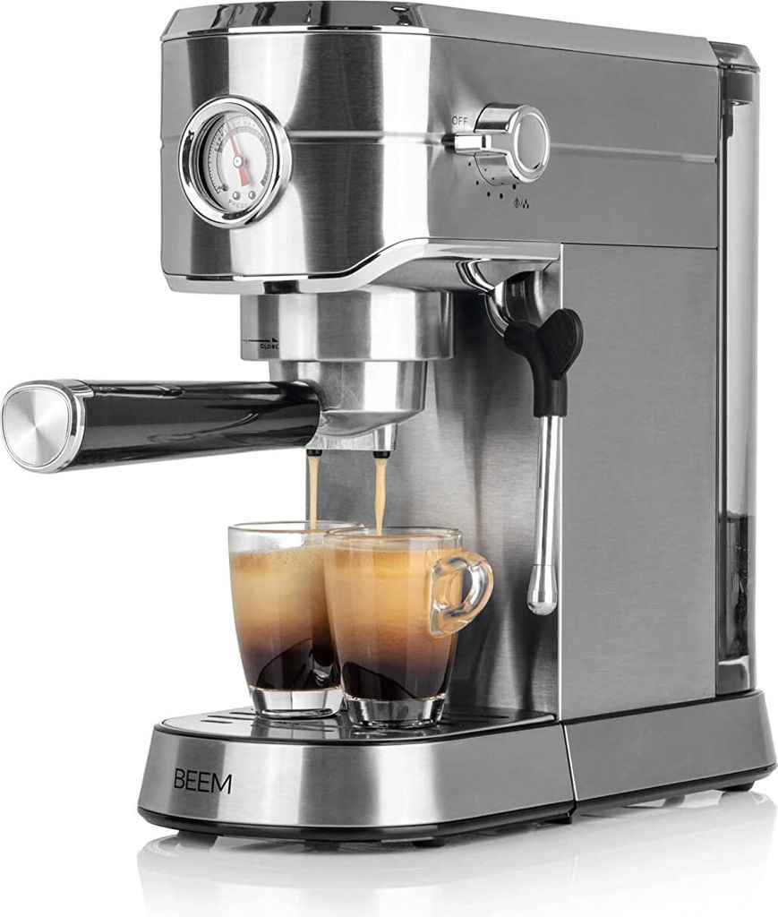 BEEM Espresso Ultimate Siebträgermaschine, Edelstahl