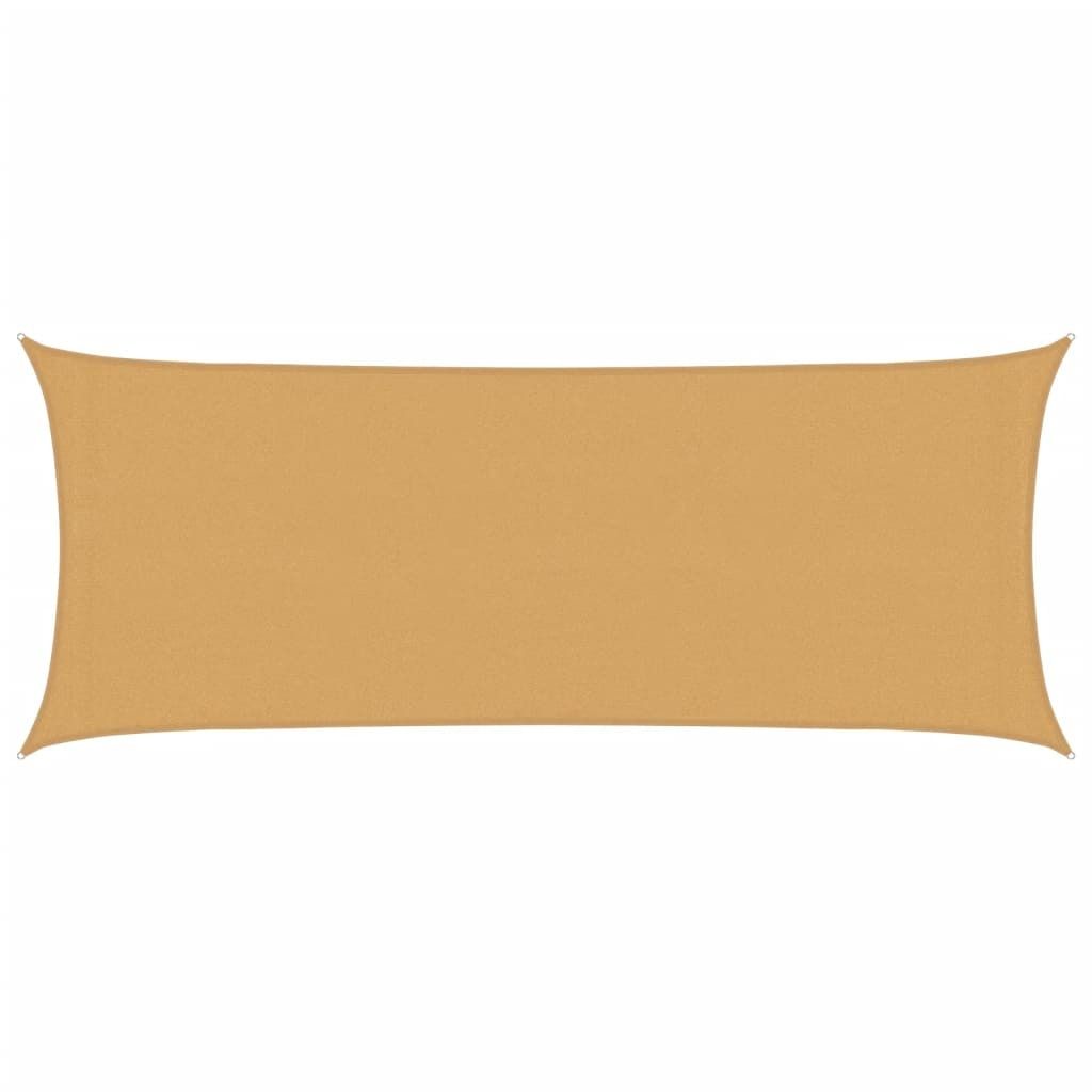 Sonnensegel 160 g/m² Rechteckig Sandfarben 2x5 m HDPE