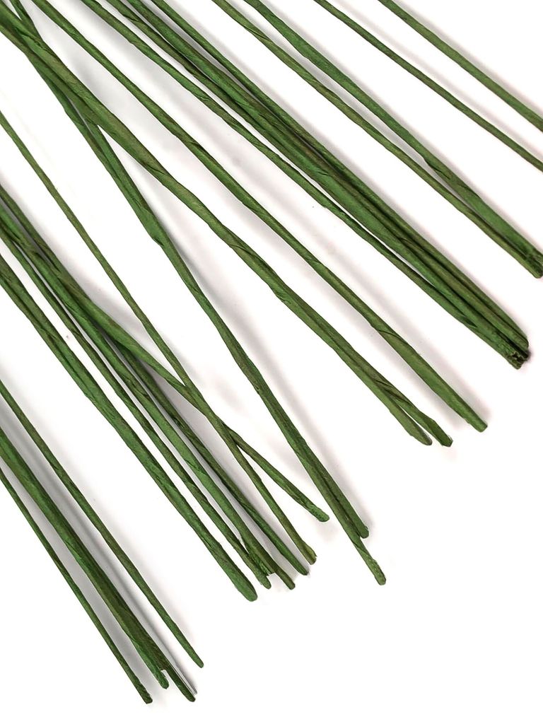 20 Blumenstiel-Drähte 40cm Ø0,6-2,3mm Farbwahl - Blumendraht Floristikdraht