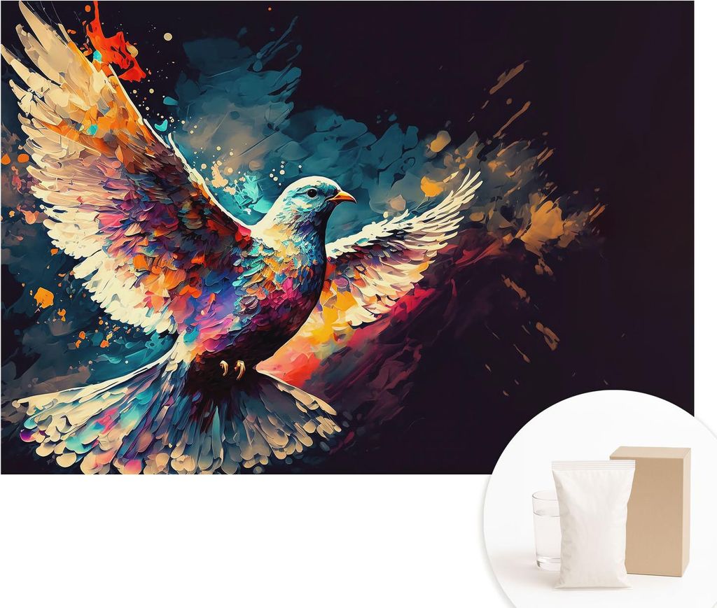 Fototapete - Wandbilder für Wohnzimmer - 152x104 cm - Dekorative Wandfolie - Modernes Design für Wanddekoration - Tapeten für Innenräume - Farb...