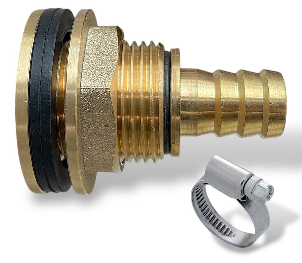 Regentonnendurchführung Tankdurchführung Loch 27mm AG 3/4" Produktbild 