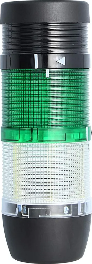 Colonna Segnaletica STEX24 Bianco-Verde 24V LED con Cicalino 90dB