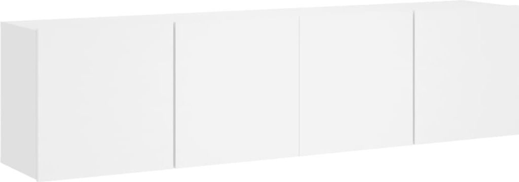 vidaXL TV-Wandschränke 2 Stk. Weiß 80x30x41 cm Produktbild 