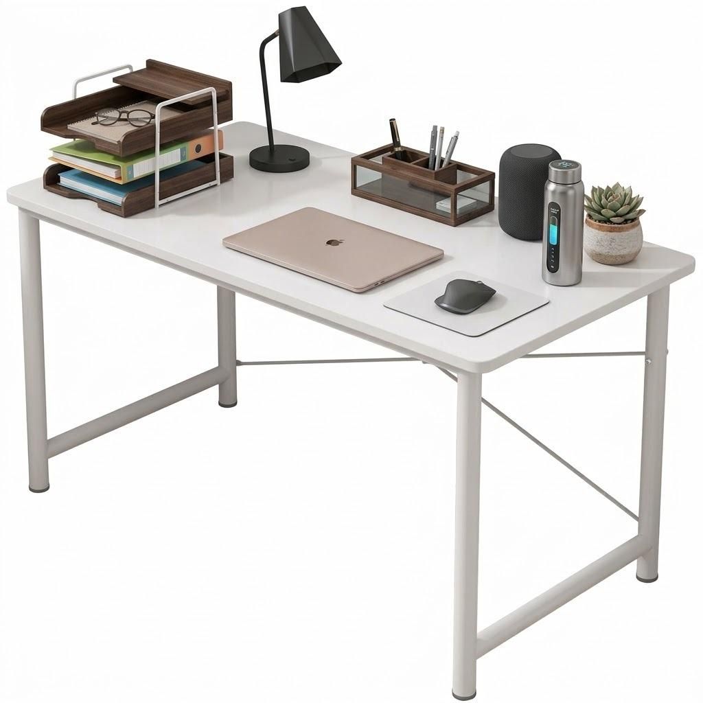 Bureau informatique de style scandinave bureau blanc loft Image du produit 
