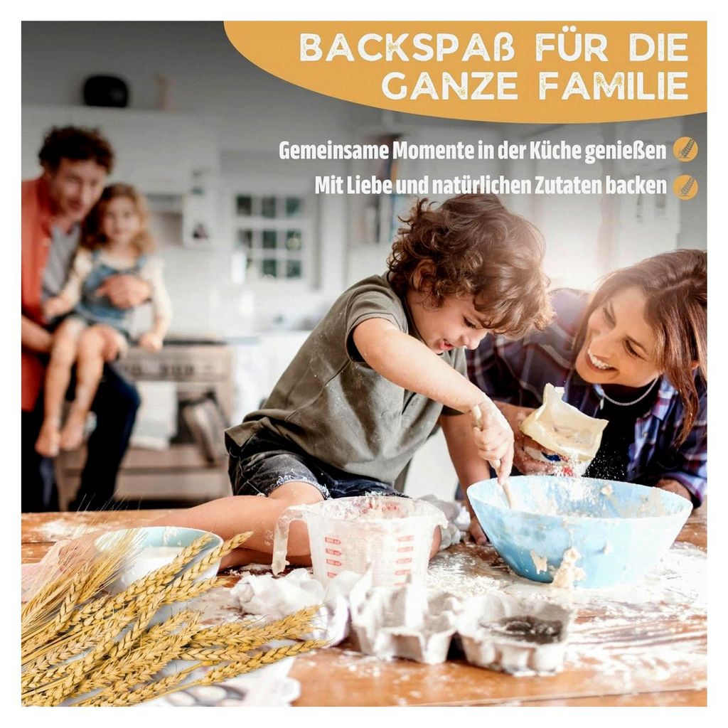 30 cm Brotbackform aus Buchenholz - Backform für selbstgebackenes Brot - Herausnehmbarer Trennsteg und Boden - Holzbackform für verschiedene Brot...