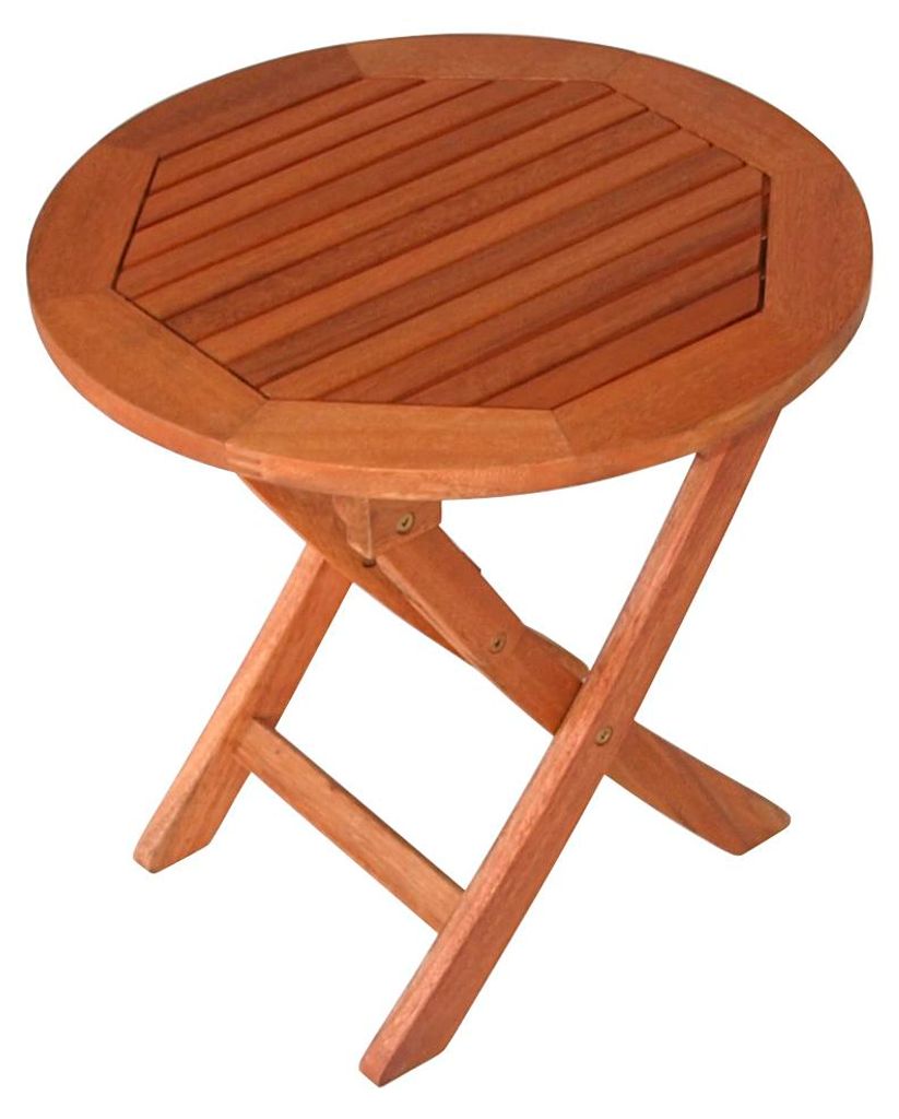 Beistelltisch Holztisch klappbar rund  48x48x45cm Produktbild 