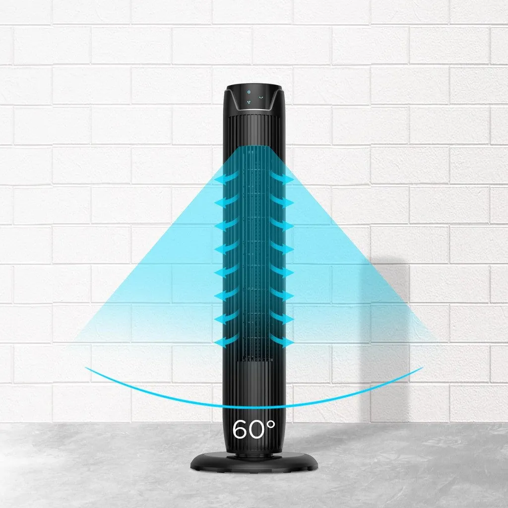 Ventilateur tour silencieux 91 cm avec 3 modes et commande à distance