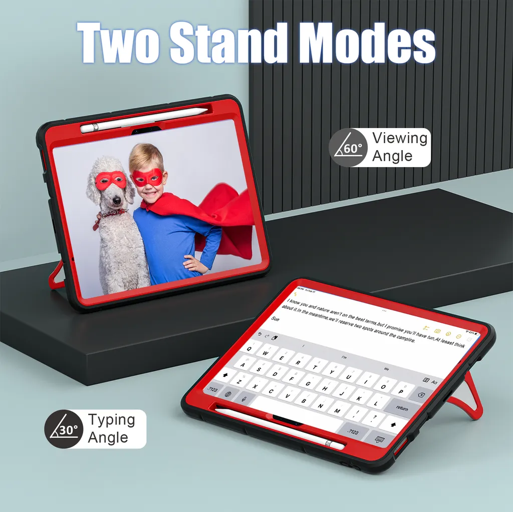 Étui de Protection Antichoc iPad Air 11 M2 2024 Robuste Support Intégré