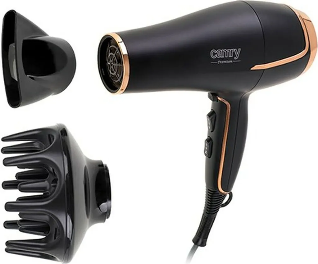 Camry CR 2255 hair dryer Black.Gold 2000 W