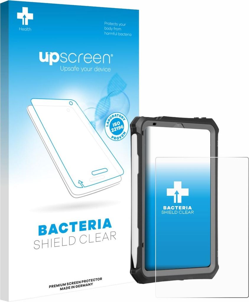 upscreen Schutzfolie für Apple iPad Mini 7 2024 (case-friendly) Displayschutz Displayschutzfolie Folie Klar antibakteriell