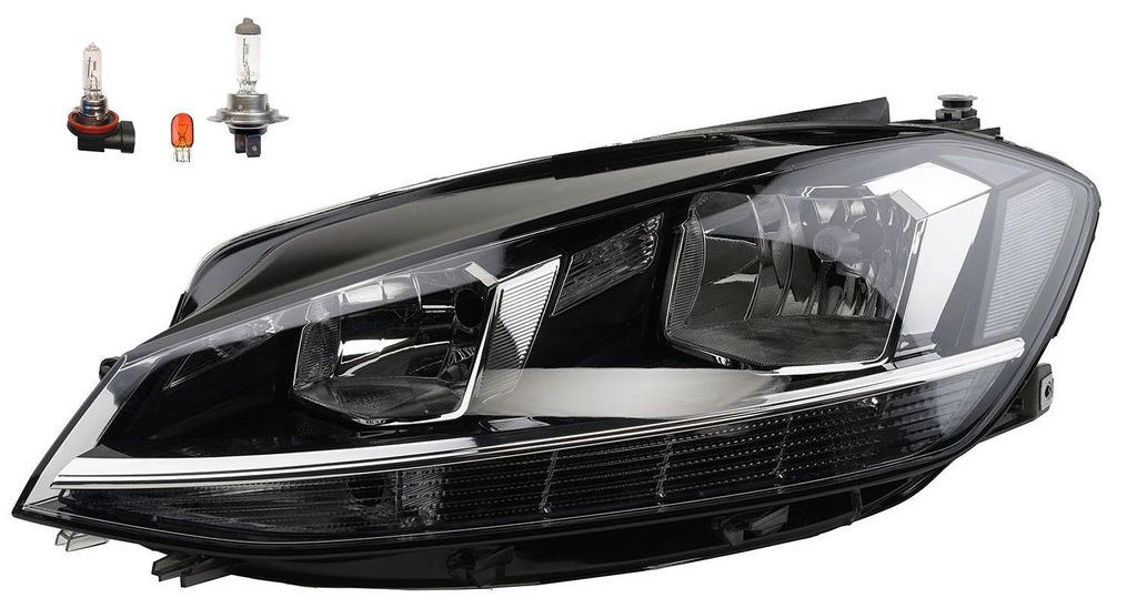 Johns, Scheinwerfer links passend für VW Golf VII 5G1 01/17 - TFL LED mit Leuchtmitteln 9545097 5G1941005D