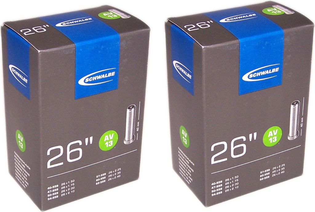 2x Schwalbe AV 13 Schlauch 26"  Autoventil 26 Zoll Schrader Produktbild 