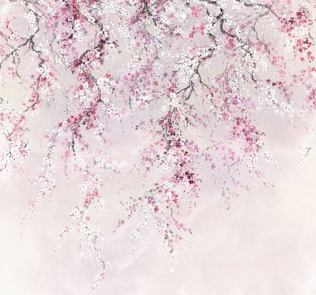 Sanders & Sanders Fototapete Kirschblüten Rosa 300 x 280 cm