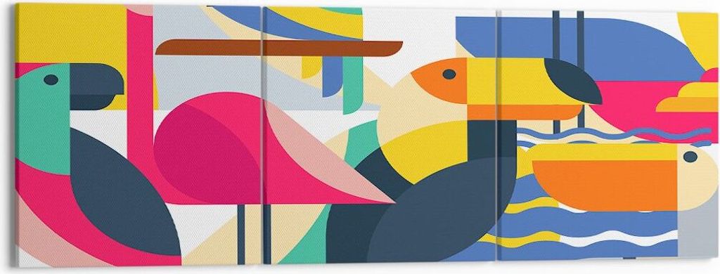 Bild auf Leinwand - Leinwandbild - Vogel Abstraktion - Produktbild 