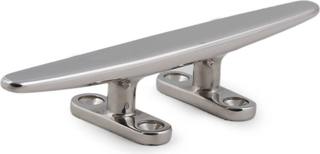 Festmacher-Klampe Edelstahl Länge 100 mm rostfreie Bootsklampe, poliert