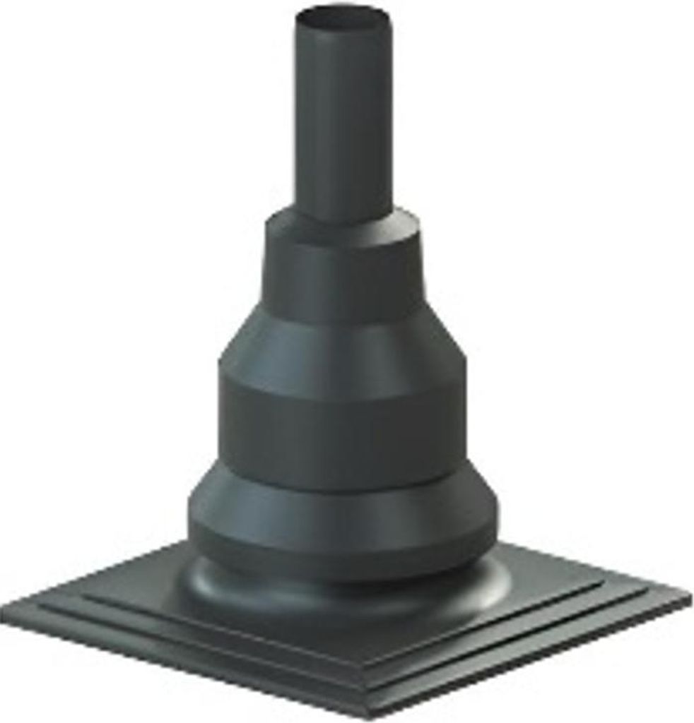 Almeva Starr Schornsteinzug DN80 FEST SCHWARZ PPSAS8