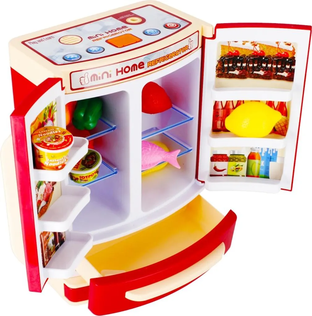 Frigo de jouet avec accessoires Mega Creative 479899 pour dînette enfant