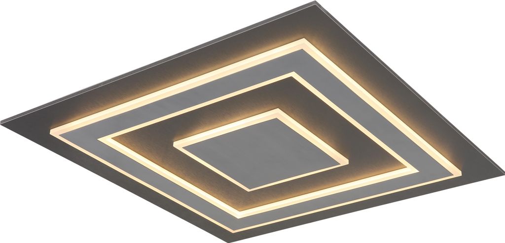 Globo Lighting|Deckenleuchte Kunststoff anthrazit gebürstet, LED