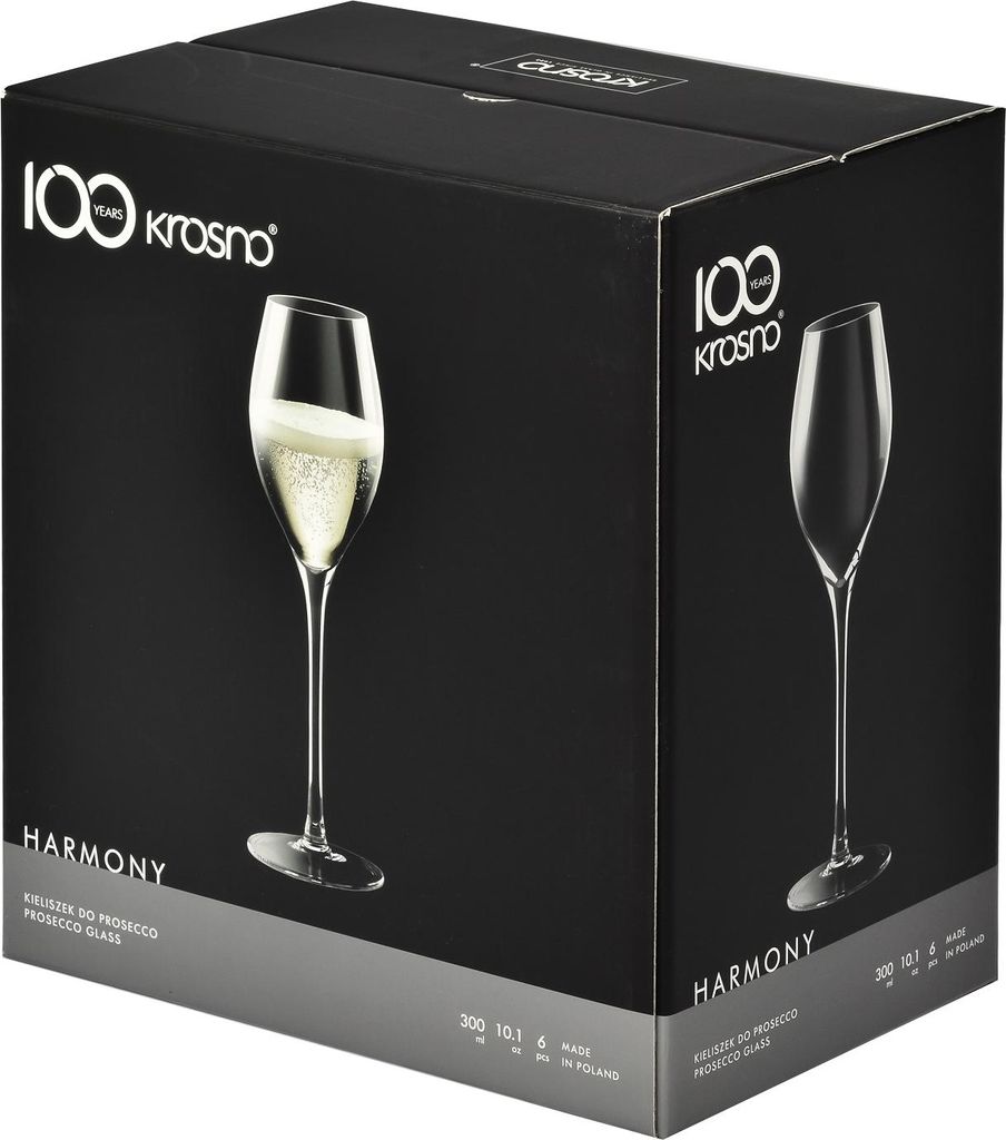 Harmony Prosecco Gläser 280 ml Krosno Glas (6er Set) Produktbild 
