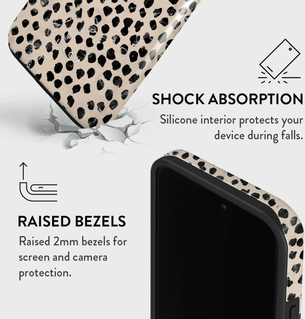 Coque iPhone 15 Pro Max Tough Double Couche Design Almond Latte