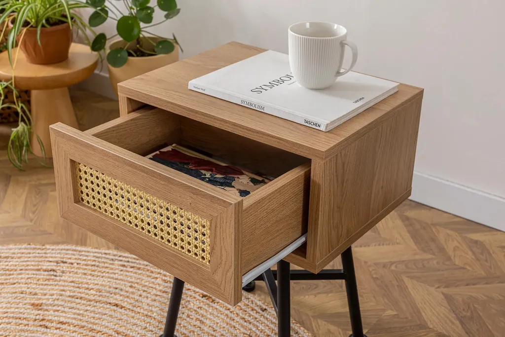 Table d'Appoint Naturelle Nala 54 - Bout de Canapé Moderne Skye Decor 54cm - 4