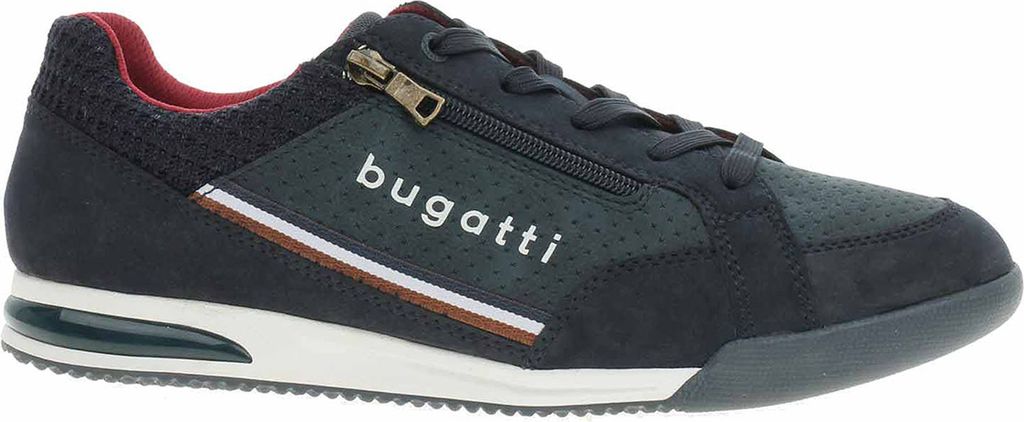 Bugatti Schnürhalbschuhe bequem in blau, Gr. 44 Produktbild 