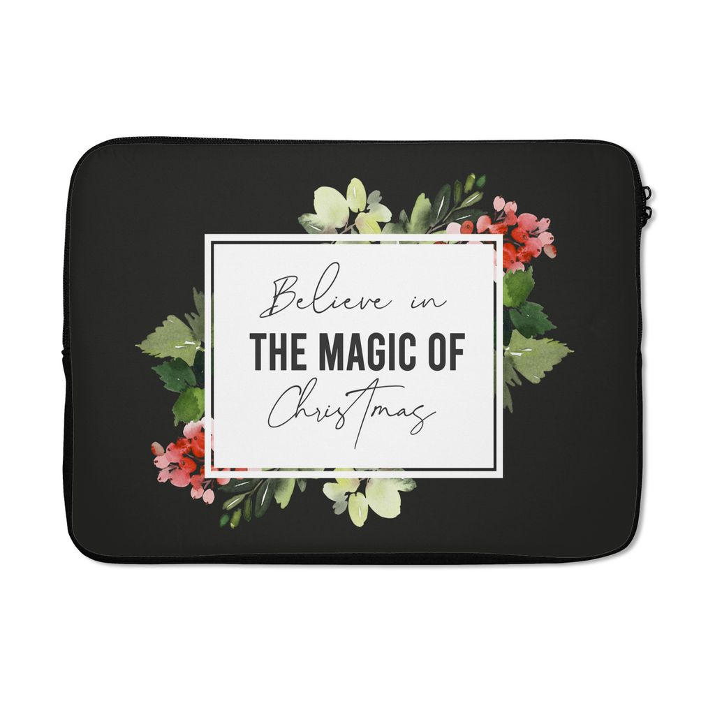 MuchoWow Laptop Hülle 14 ZollZitat - Weihnachten - Magie Laptoptasche - Laptoptasche - Stoßsicher - Schutzhaube