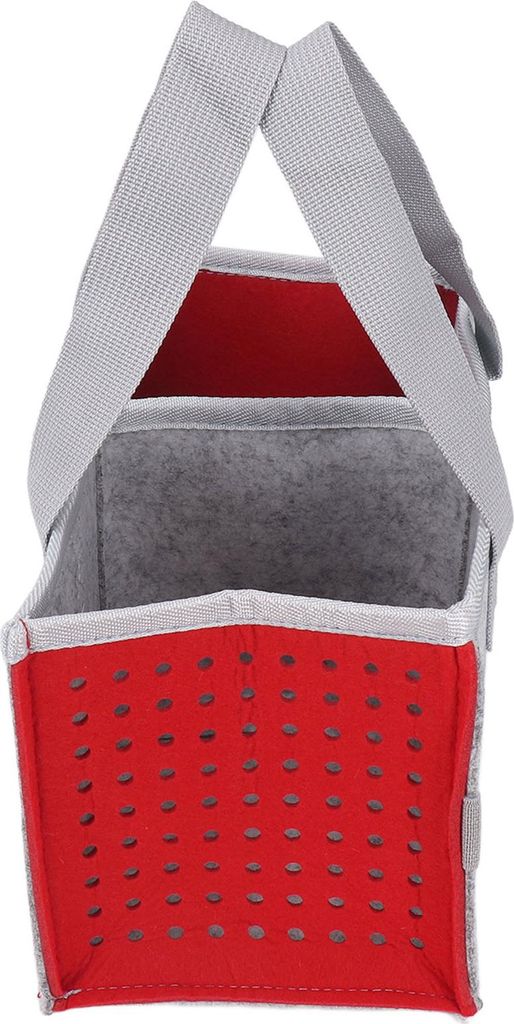Tragbare Aufbewahrungstasche Extra Platz Filz Stofftasche für Toniebox Player Starter Set Rot