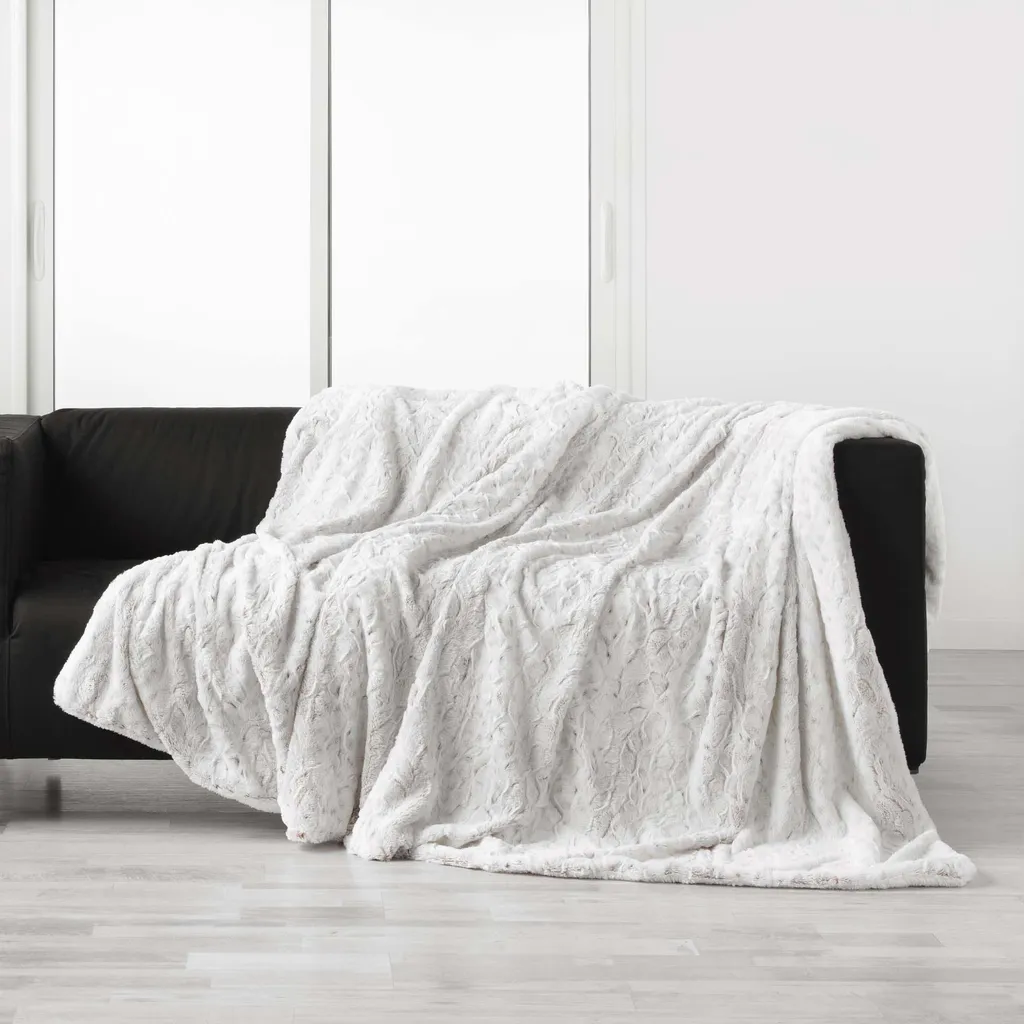Plaid Sherpa Douceur Alaska 125x150 cm - Dites Adieu au Froid en Hiver