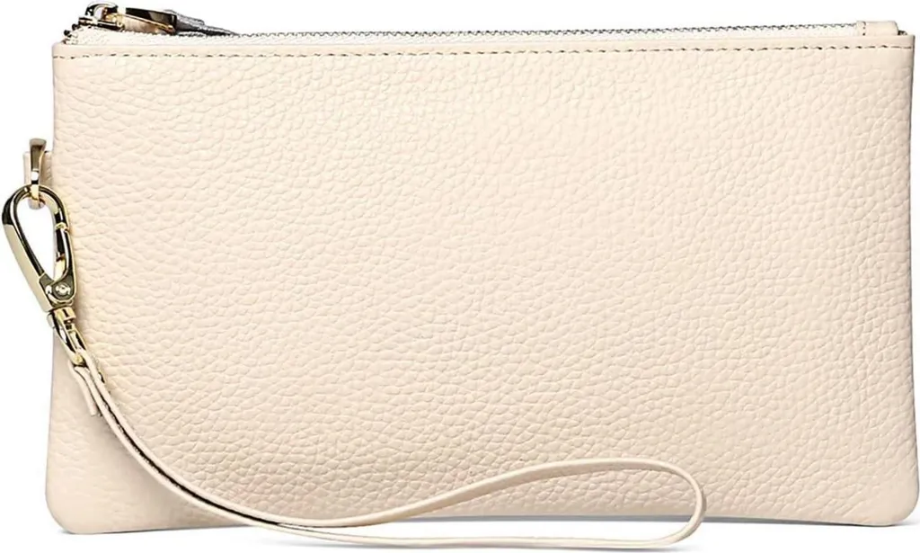 Sac à main beige en cuir anti-RFID pour protéger vos cartes bancaires