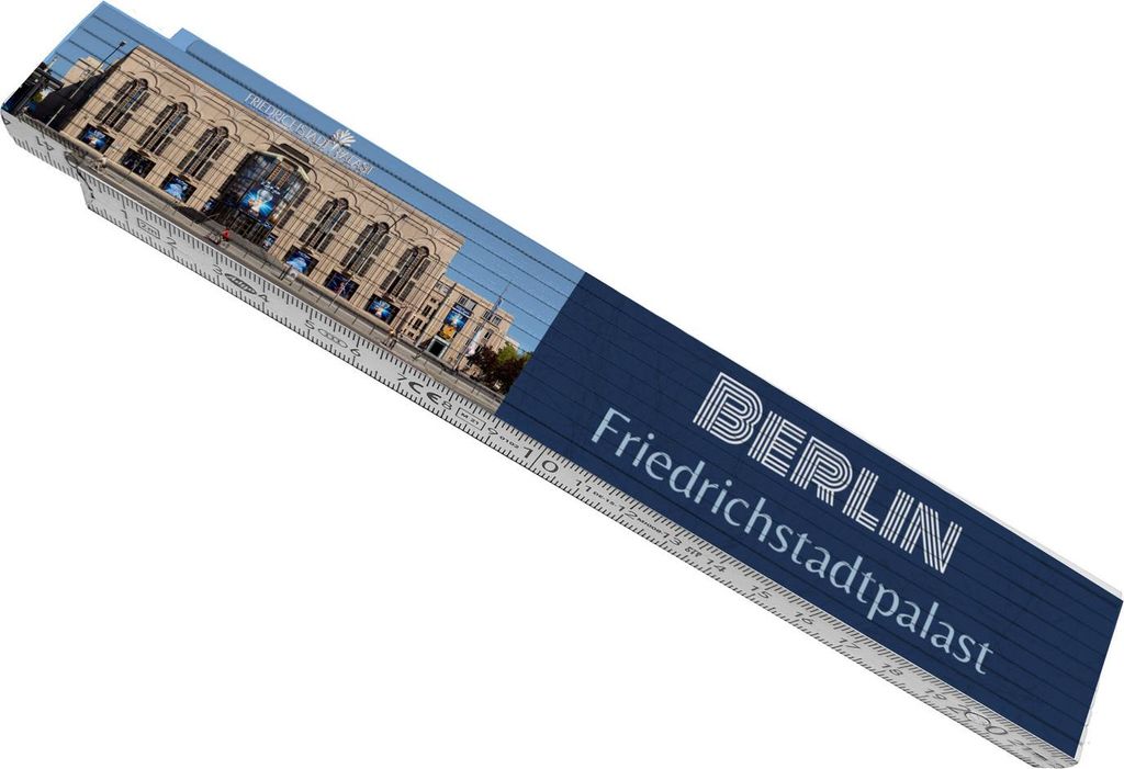 streetline Berlin Friedrichstadtpalast Meterstab aus Holz