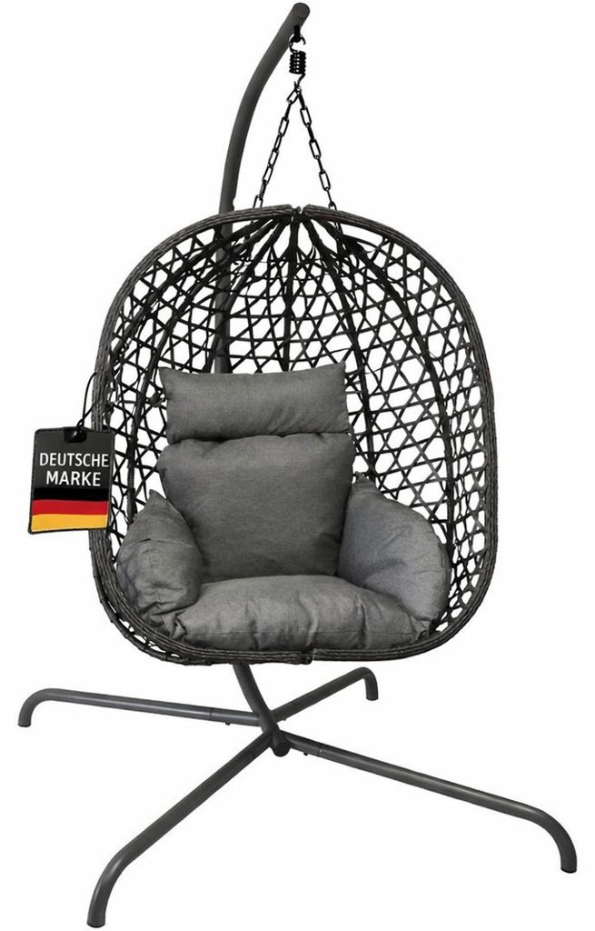BURI Hängesessel mit Gestell | Robuster Hängestuhl in Produktbild 