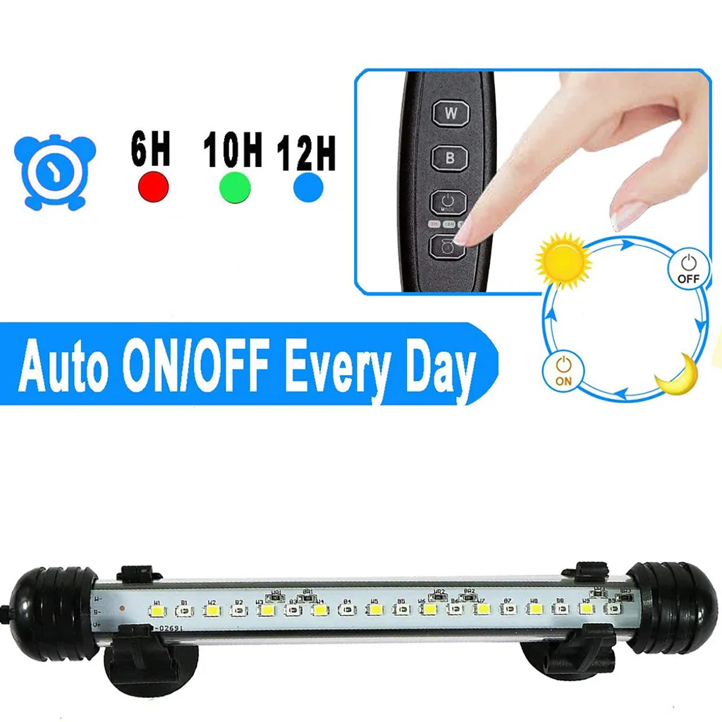 Luce LED per Acquario 37cm 42 LED | Timer Automatico IP68 Sicura - 4