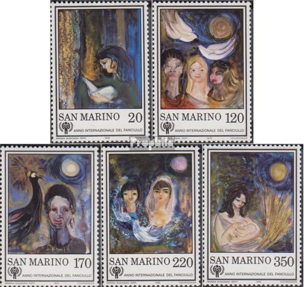 Briefmarken San Marino 1979 Mi 1182-1186 (kompl.Ausg.) postfrisch Jahr des Kindes