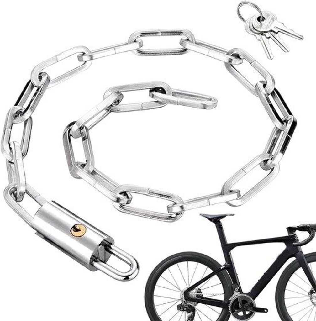 Motorrad-Schloss - Fahrrad-Schloss - Diebstahlschutz - Hochfest Stahl - 60 cm Länge - Schwarz - Fahrrad-Sicherheit
