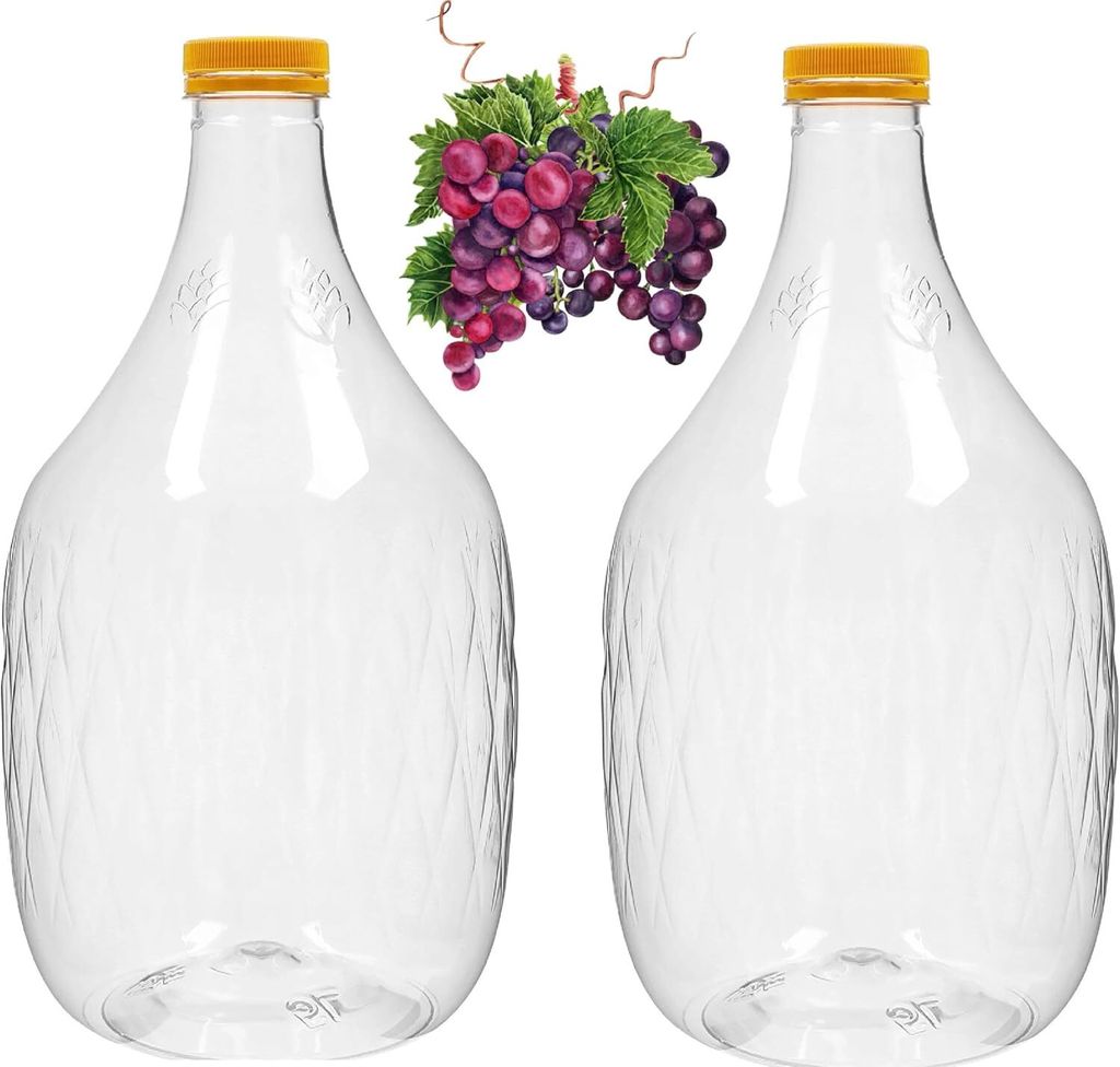 2 x 5L Weinflasche Weinballon aus Kunstoff GÄRBALLON Produktbild 