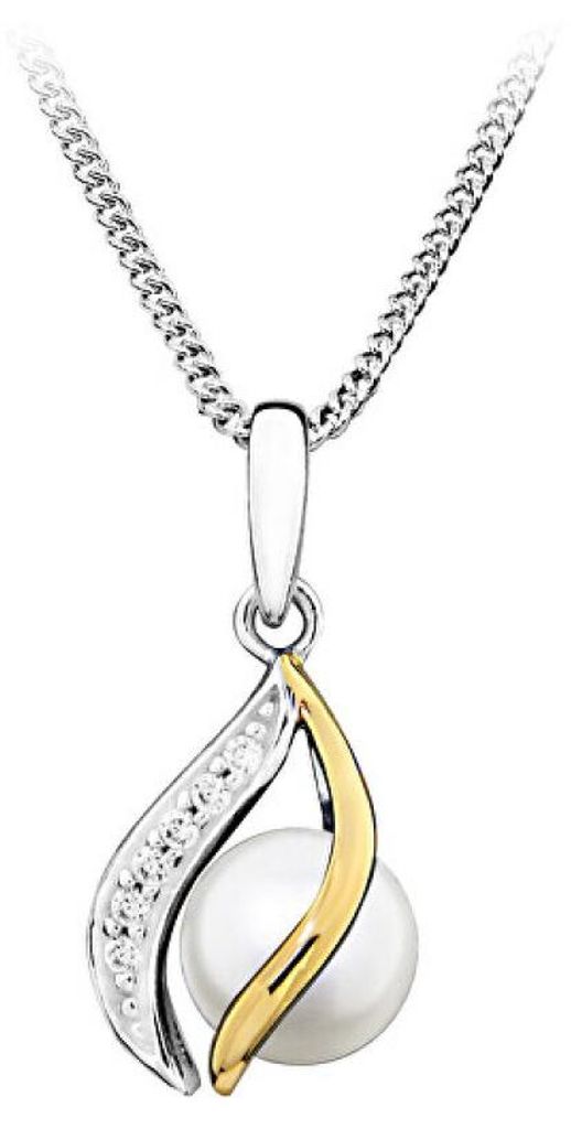 Eleganter Silber-Anhä nger mit echter Perle PP000104